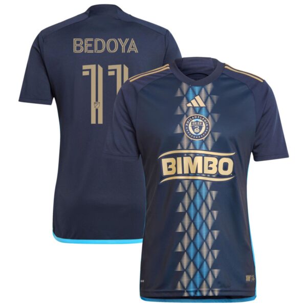 philadelphia union 2024 the xv kit jersey navy 11 bedoya 201110903