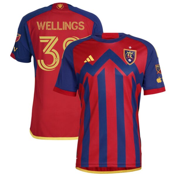 Real Salt Lake 2024 Peak Utah Authentic Jersey Red 38 Wellings