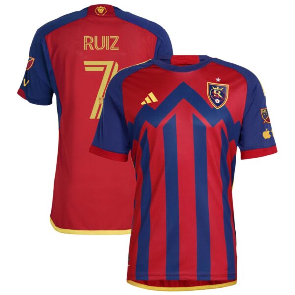 Real Salt Lake 2024 Peak Utah Authentic Jersey Red 7 Ruiz