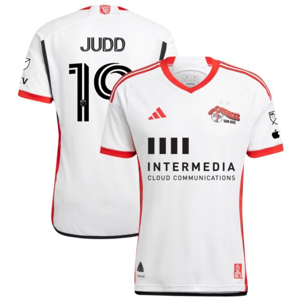 San Jose Earthquakes 2024 The 50 Kit Authentic Jersey White 19 Judd