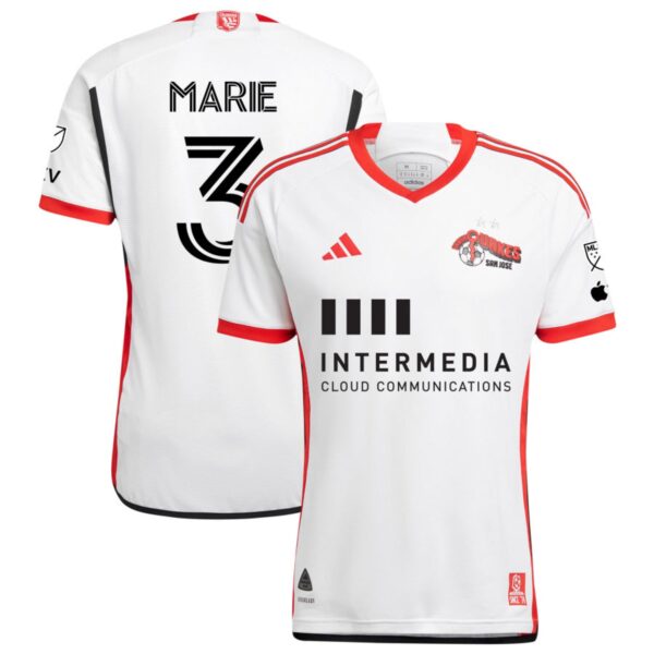 San Jose Earthquakes 2024 The 50 Kit Authentic Jersey White 3 Marie