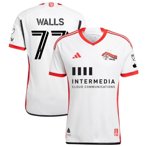 San Jose Earthquakes 2024 The 50 Kit Authentic Jersey White 77 Walls