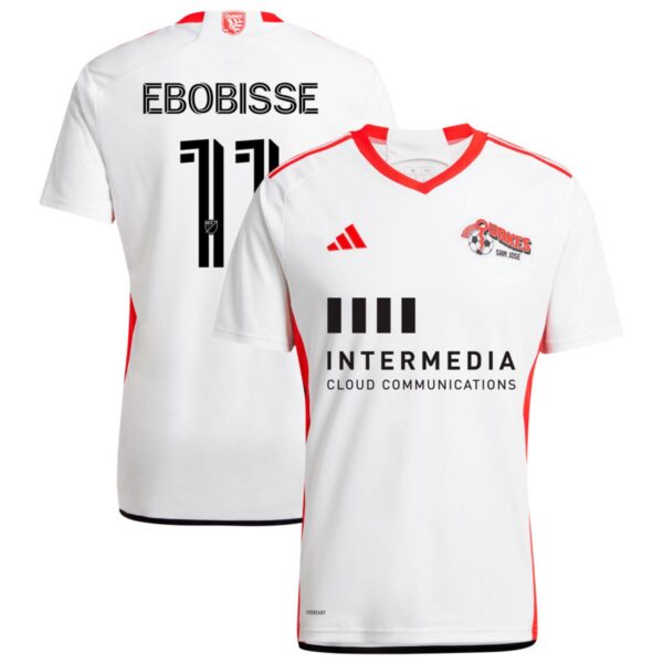 san jose earthquakes 2024 the 50 kit jersey white 11 ebobisse 201113221