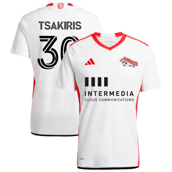 san jose earthquakes 2024 the 50 kit jersey white 30 tsakiris 201113221