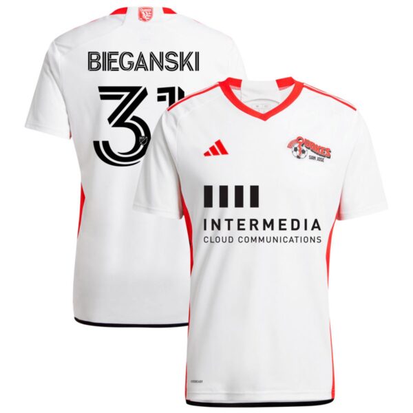 san jose earthquakes 2024 the 50 kit jersey white 31 bieganski 201113221