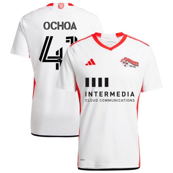 san jose earthquakes 2024 the 50 kit jersey white 41 ochoa 201113221