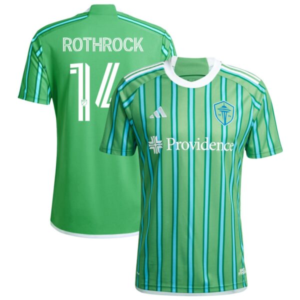 seattle sounders fc 2024 the anniversary kit jersey green 14 rothrock 201110905