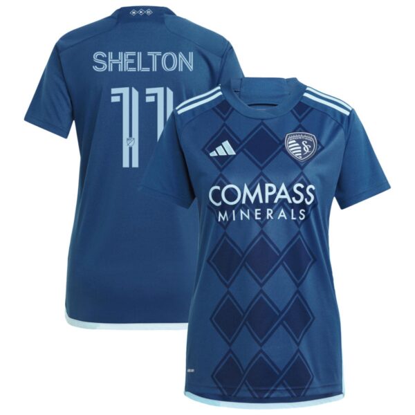 sporting kansas city 2024 diamonds our forever jersey navy 11 shelton 201113223