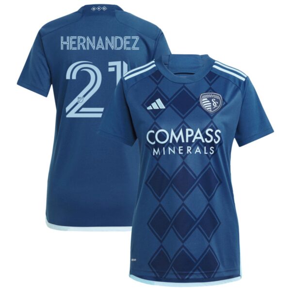 sporting kansas city 2024 diamonds our forever jersey navy 21 hernandez 201113223