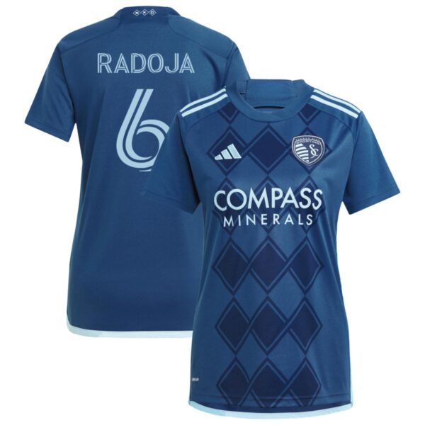 sporting kansas city 2024 diamonds our forever jersey navy 6 radoja 201113223