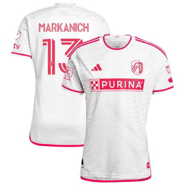 St Louis City Sc 2024 The Confluence Kit Authentic Jersey White 13 Markanich