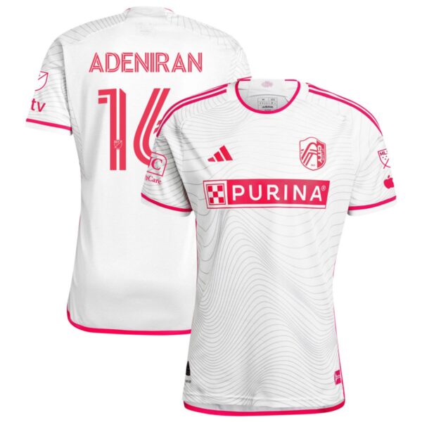 St Louis City Sc 2024 The Confluence Kit Authentic Jersey White 16 Adeniran