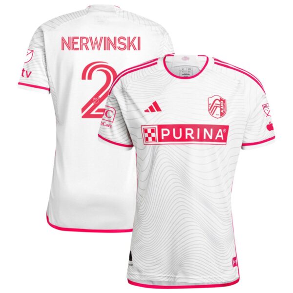 St Louis City Sc 2024 The Confluence Kit Authentic Jersey White 2 Nerwinski