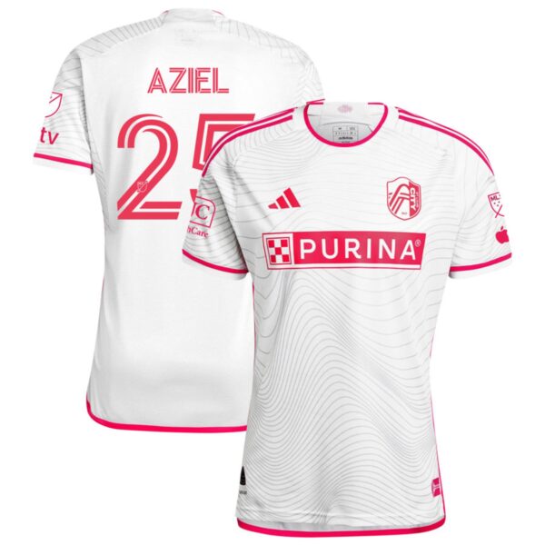 St Louis City Sc 2024 The Confluence Kit Authentic Jersey White 25 Aziel