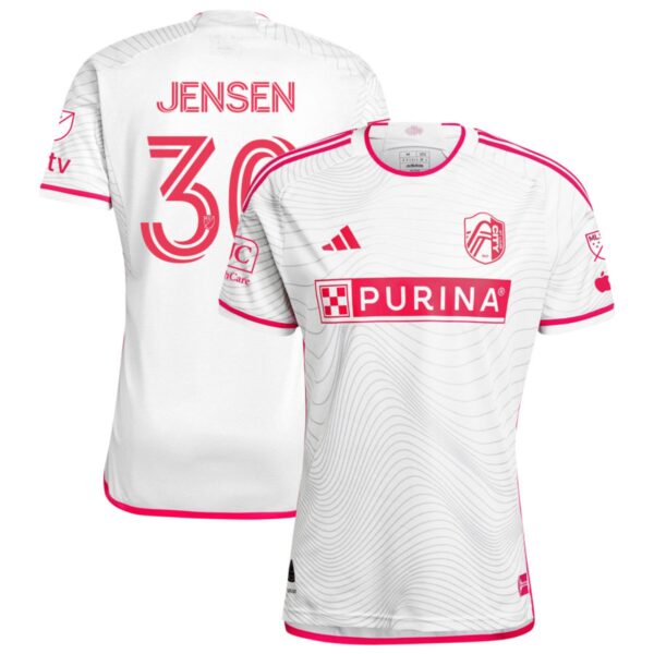 St Louis City Sc 2024 The Confluence Kit Authentic Jersey White 30 Jensen