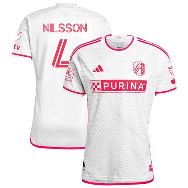 St Louis City Sc 2024 The Confluence Kit Authentic Jersey White 4 Nilsson