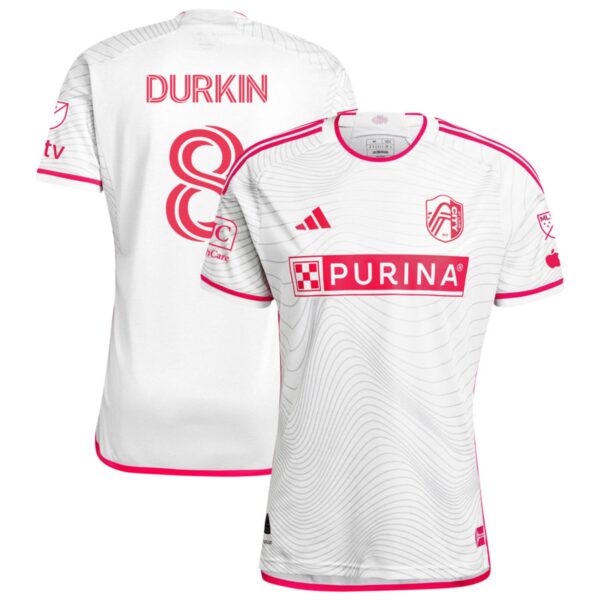 St Louis City Sc 2024 The Confluence Kit Authentic Jersey White 8 Durkin