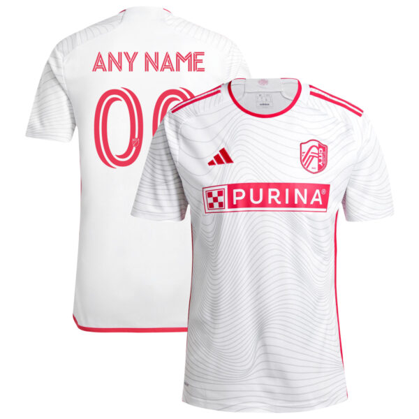 st louis city sc 2024 the confluence kit jersey white 00 any name 201113224