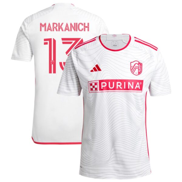 st louis city sc 2024 the confluence kit jersey white 13 markanich 201113224