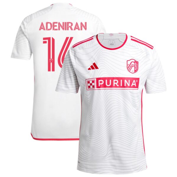 st louis city sc 2024 the confluence kit jersey white 16 adeniran 201113224