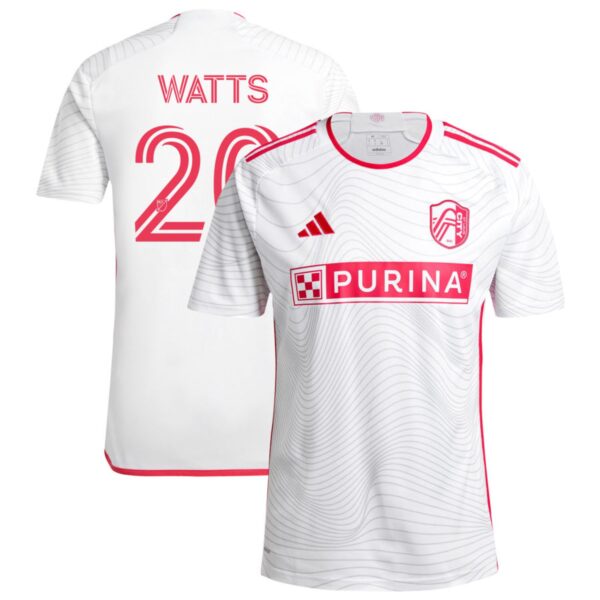 st louis city sc 2024 the confluence kit jersey white 20 watts 201113224