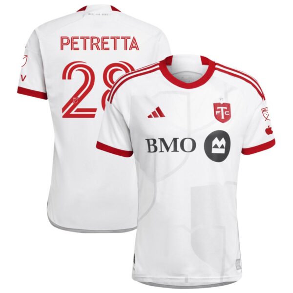 Toronto Fc 2024 Gta Kit Authentic Jersey White 28 Petretta