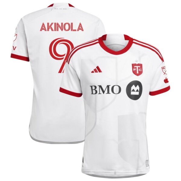 Toronto Fc 2024 Gta Kit Authentic Jersey White 9 Akinola