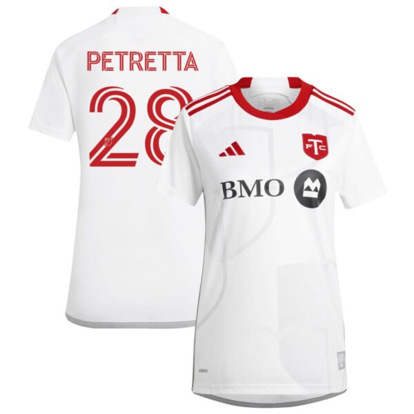 toronto fc 2024 gta kit jersey white 28 petretta 201113225