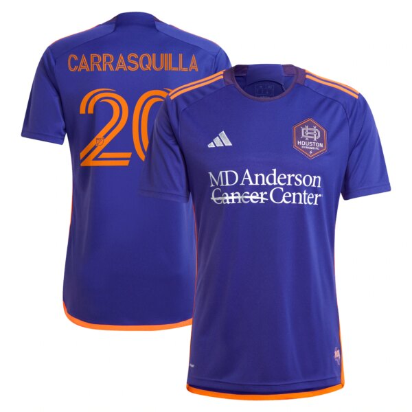 Adalberto Carrasquilla Houston Dynamo FC 2024 Still Holdin' Fan Version Player Jersey - Purple