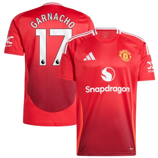 Alejandro Garnacho Manchester United 2024/25 Home Fan Version Player Jersey - Red