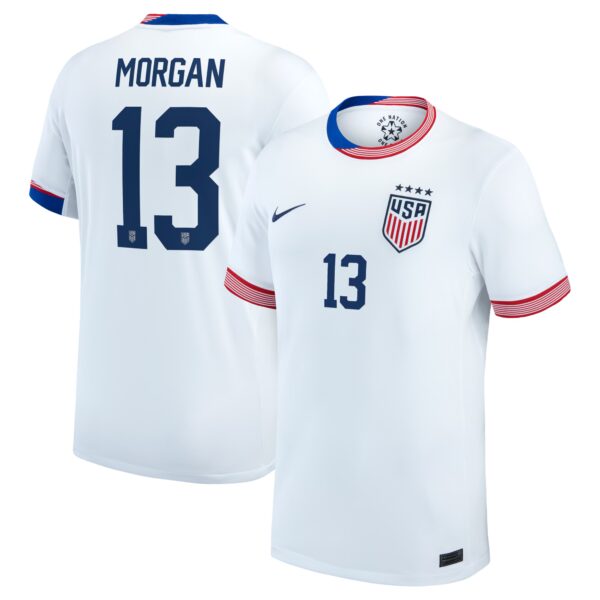 Alex Morgan USWNT 2024 Home Stadium Fan Version Player Jersey - White