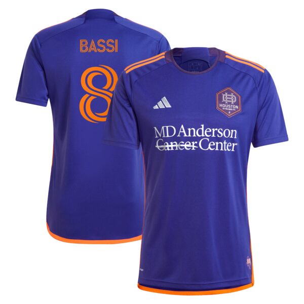 Amine Bassi Houston Dynamo FC 2024 Still Holdin' Fan Version Player Jersey - Purple