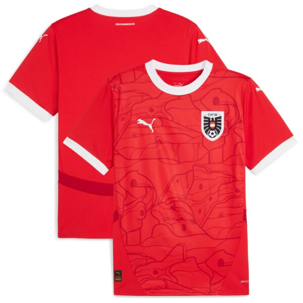 Austria National Team 2024 Home Fan Version Jersey - Red