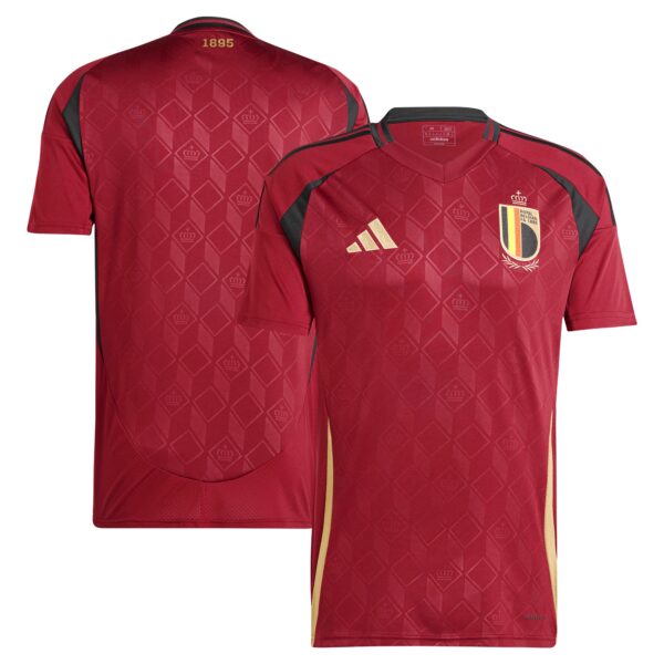 Belgium National Team 2024 Home Fan Version Jersey - Burgundy