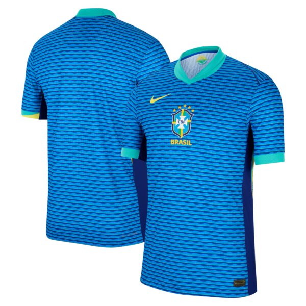 Brazil National Team 2024 Away Match Authentic Jersey - Blue