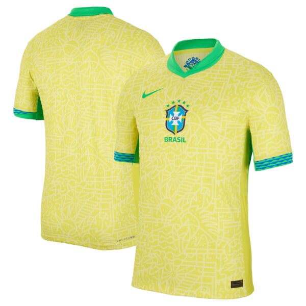 Brazil National Team 2024 Home Match Authentic Jersey - Yellow