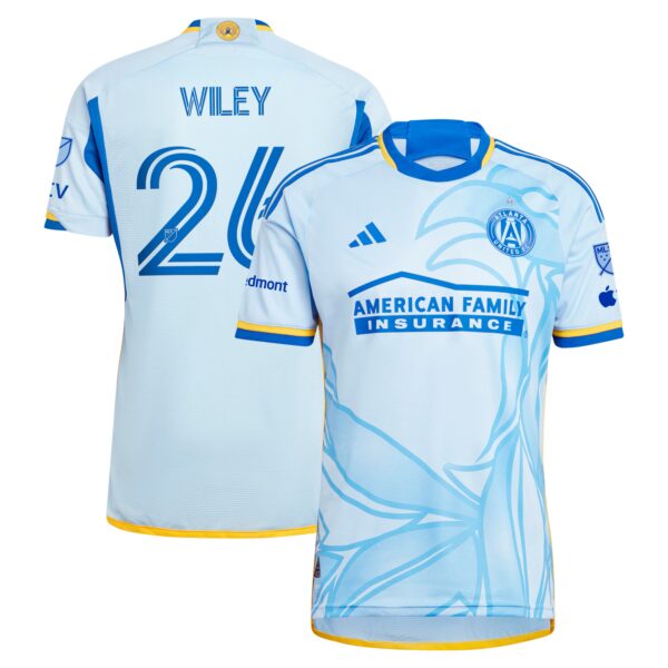 Caleb Wiley Atlanta United FC 2024 The Resurgens Kit Authentic Player Jersey - Light Blue