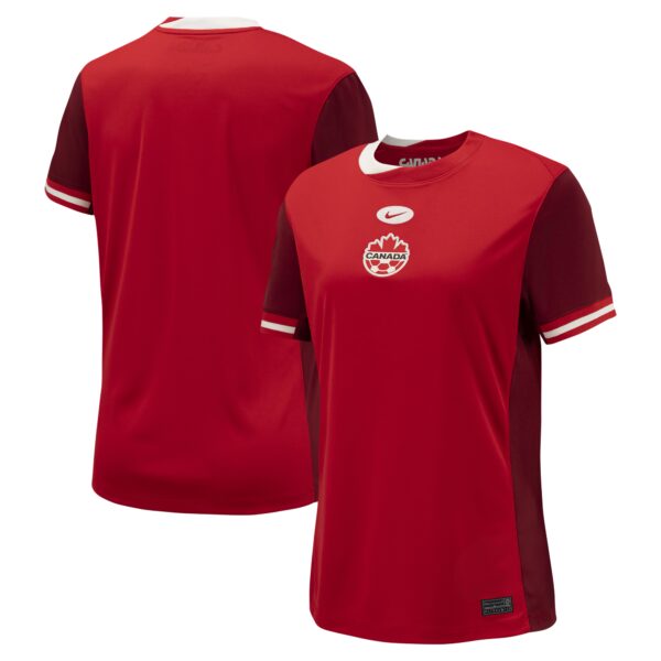 Canada Soccer Women's 2024 Home Fan Version Jersey - Red