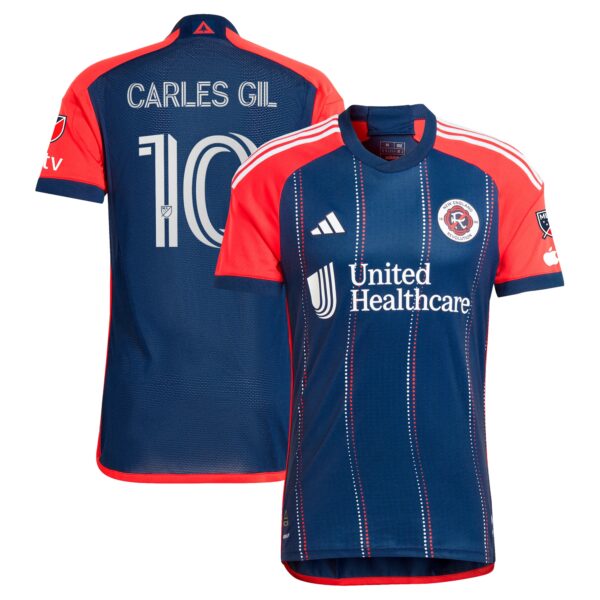 Carles Gil New England Revolution 2024 Boston Tea Party Authentic Player Jersey - Navy