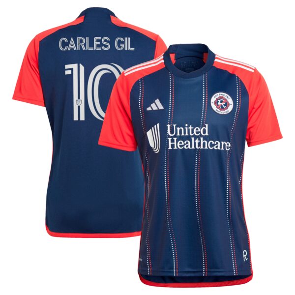 Carles Gil New England Revolution 2024 Boston Tea Party Fan Version Player Jersey - Navy