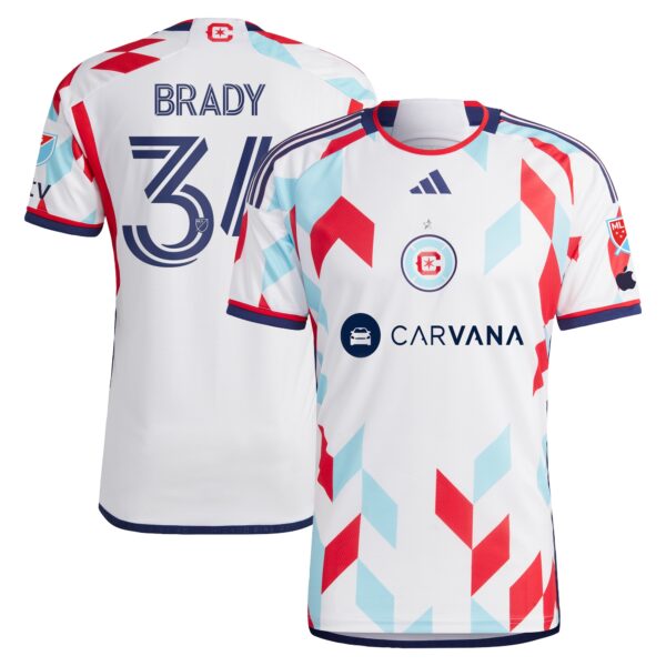 Chris Brady Chicago Fire 2024 A Kit For All Authentic Player Jersey - White