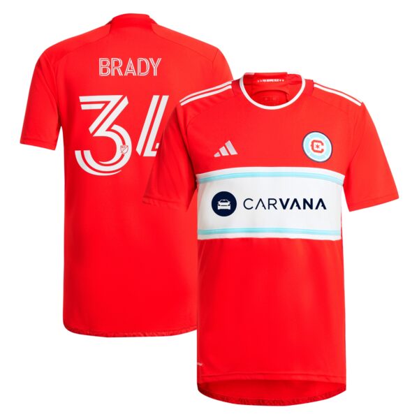 Chris Brady Chicago Fire 2024 Return To Red Fan Version Player Jersey - Red