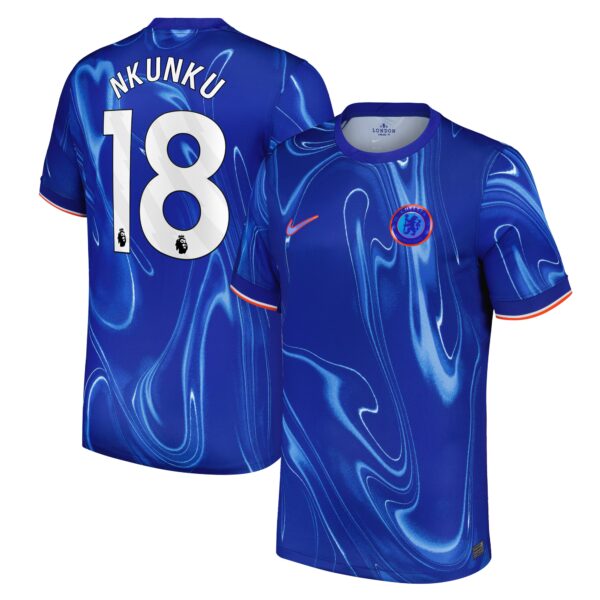 Christopher Nkunku Chelsea 2024/25 Home Fan Version Player Jersey - Blue