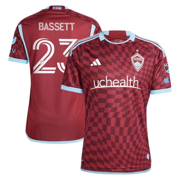 Cole Bassett Colorado Rapids 2024 One Flag Kit Authentic Player Jersey - Burgundy