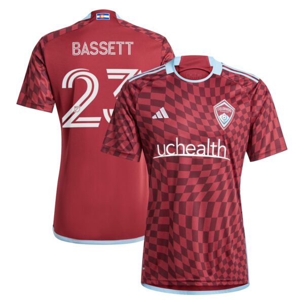 Cole Bassett Colorado Rapids 2024 One Flag Kit Fan Version Player Jersey - Burgundy