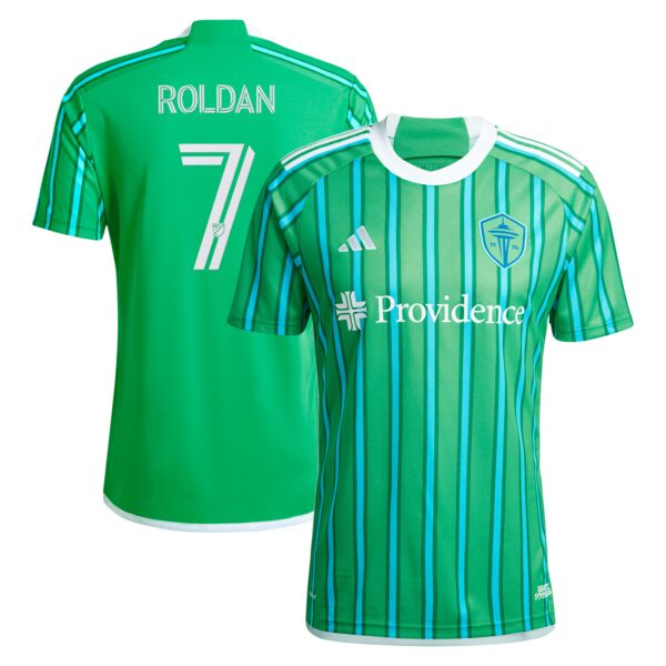 Cristian Roldan Seattle Sounders FC 2024 The Anniversary Kit Fan Version Player Jersey - Green