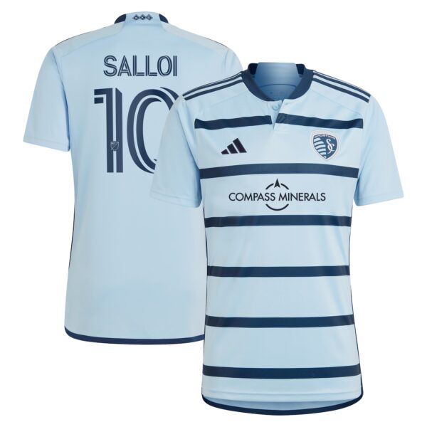 Daniel Salloi Sporting Kansas City 2024 Hoops 4.0 Fan Version Player Jersey - Light Blue