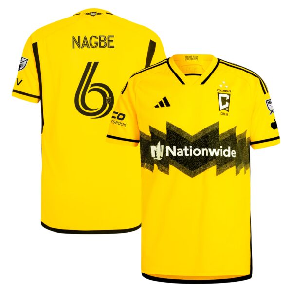 Darlington Nagbe Columbus Crew 2024 The Home Kit Authentic Player Jersey - Yellow