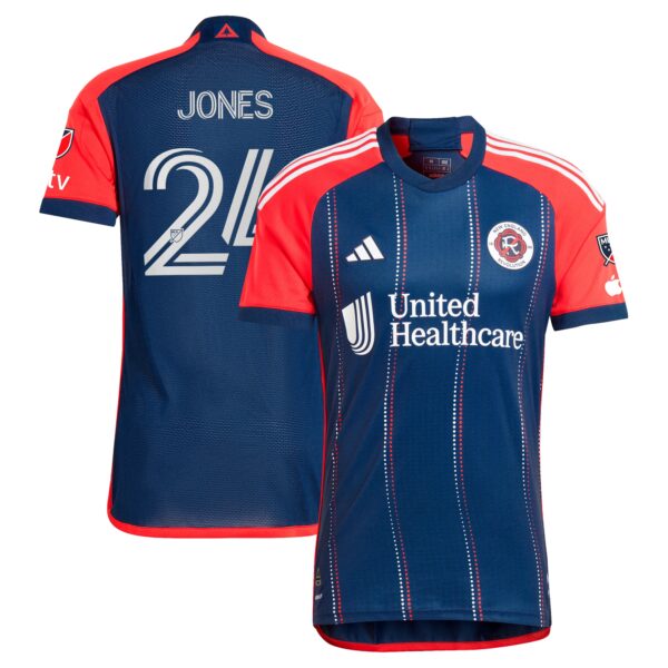 DeJuan Jones New England Revolution 2024 Boston Tea Party Authentic Player Jersey - Navy