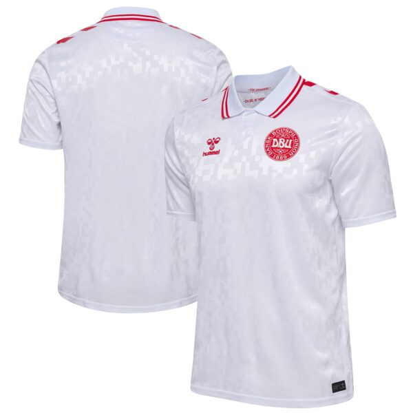 Denmark National Team 2024 Away Fan Version Jersey - White